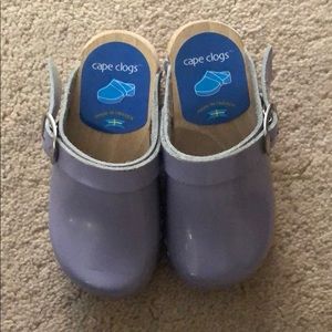 Swedish Cape Clogs patent purple lavender